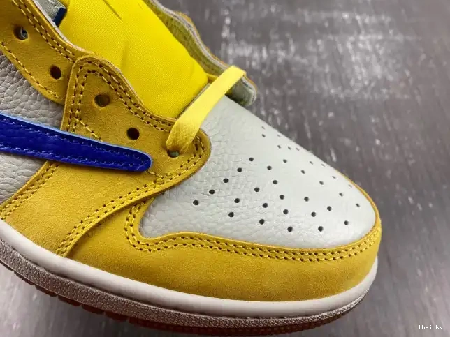 Rep TBK Canary Air OG 1 Travis DZ4137-700 x Low Scott Jordan 0501